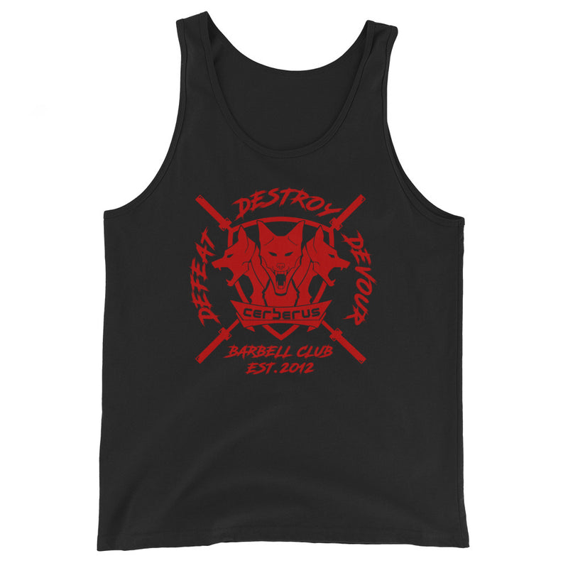 Men's Barbell Club Tank (Red Logo)