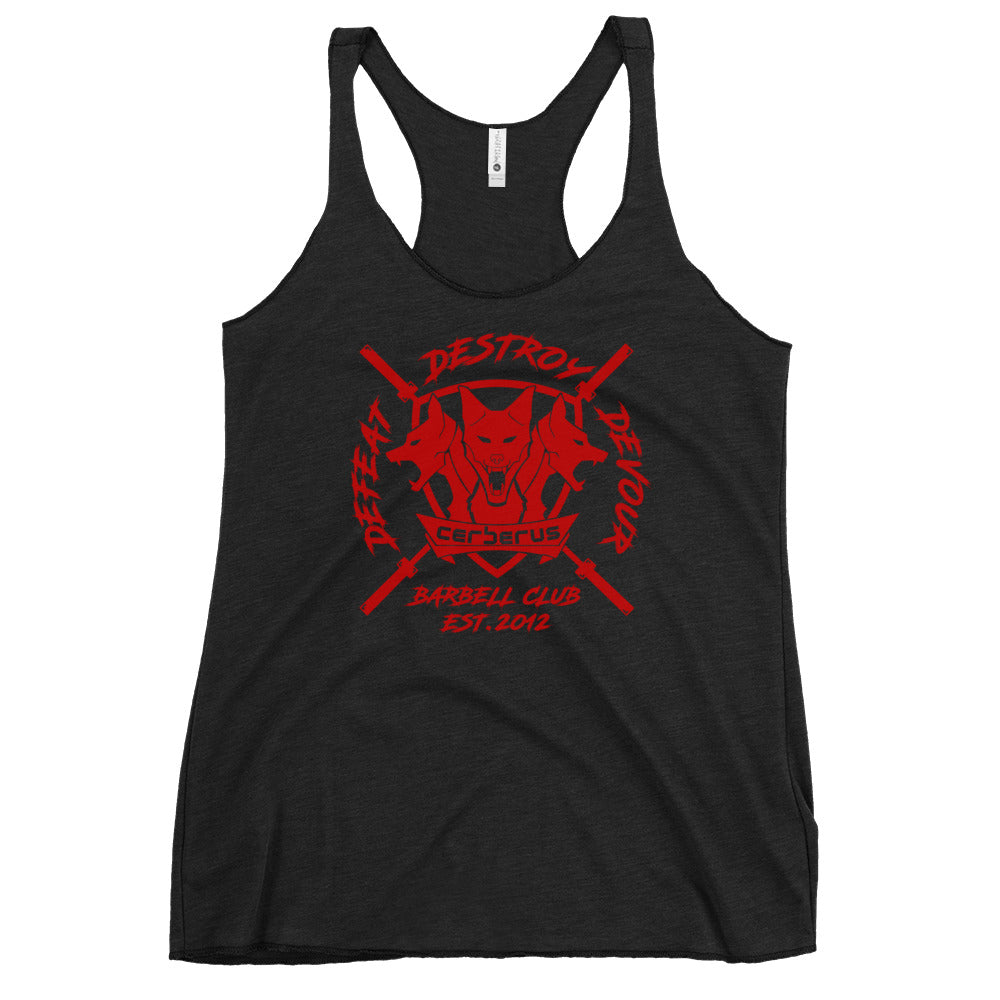 Women's Barbell Club Racerback (Red Logo)