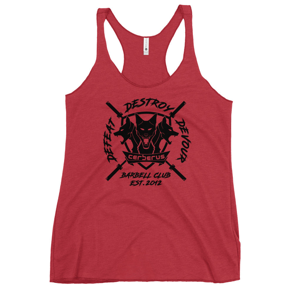 Women's Barbell Club Racerback (Black Logo)